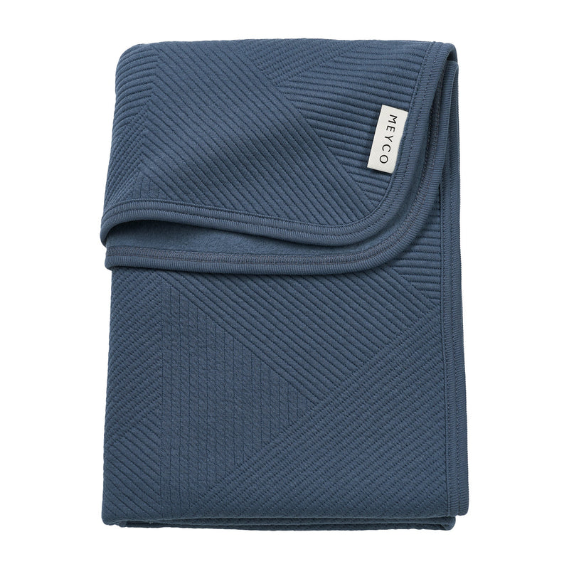 Meyco Baby - Blanket Pure Flannel Indigo - Prepack of 3- (75 x 100 cm)