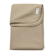 Meyco Baby Pure Flannel Baby Blanket – Taupe – product view