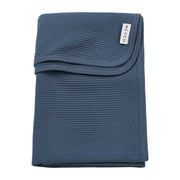Meyco Baby Pure Knitted Baby Blanket – Indigo – product view
