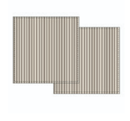 Meyco Baby - Pre-washed muslin squares Fat Stripe Taupe 2-Pack