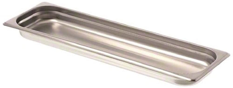 Browne - Steam Pan, Anti-Jam, 1/2 Long, HW, Deep - 1.3"/3.3cm, 2.1qt/1.9L, 22 gauge, SS, NSF