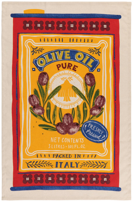 Now Designs - Kitchen Towel Prnt Olive Oil