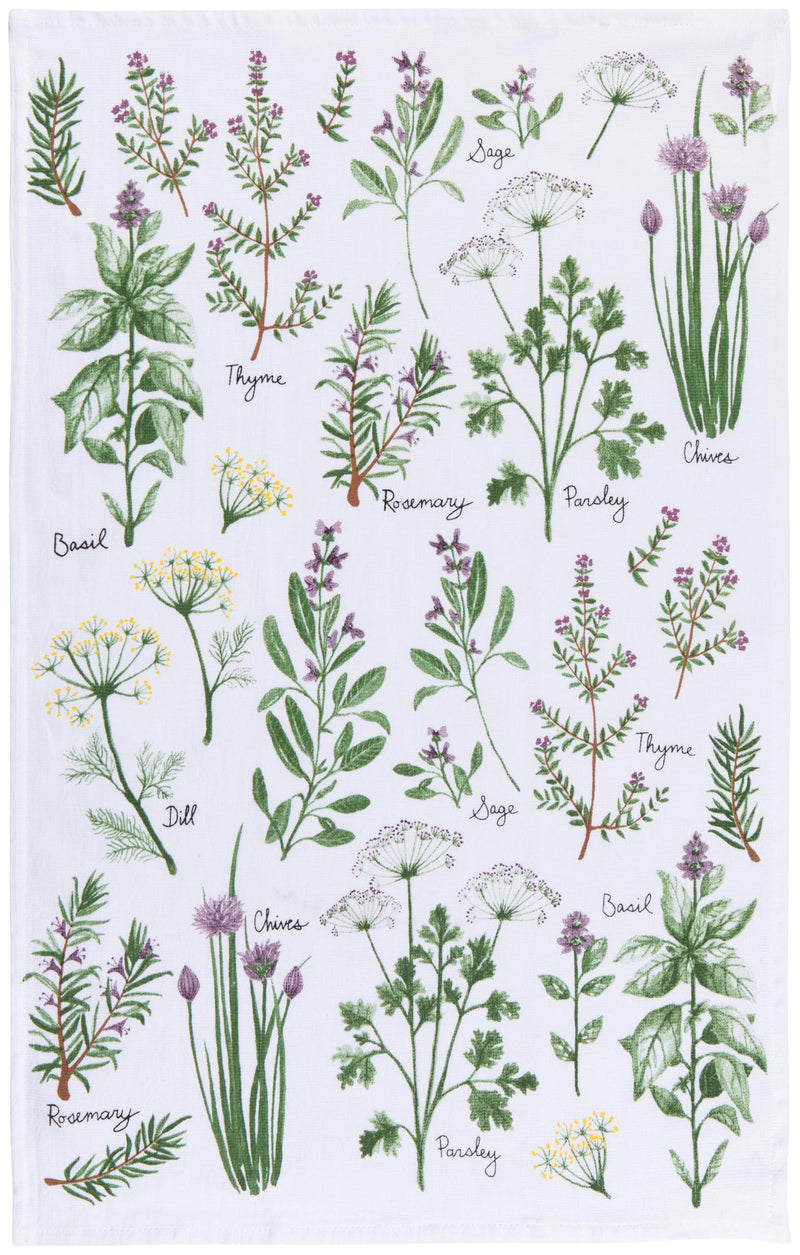 Now Designs - Kitchen Towel Prnt Terry Fresh Herbs