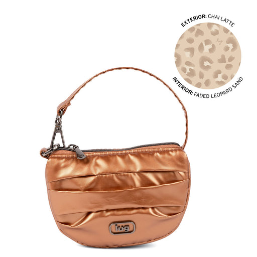 LUG - Disco Pleated Pouch - METALLIC CHAI