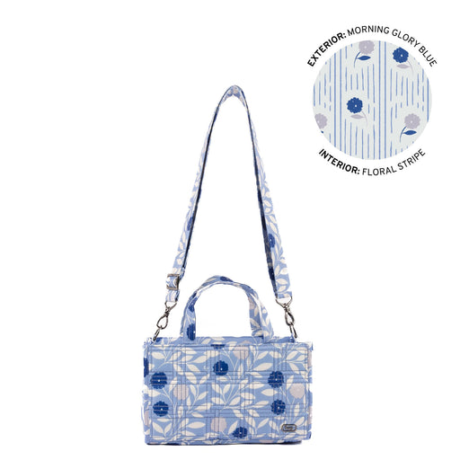 LUG - Train Top Handle Crossbody Bag - MORNING GLORY BLUE