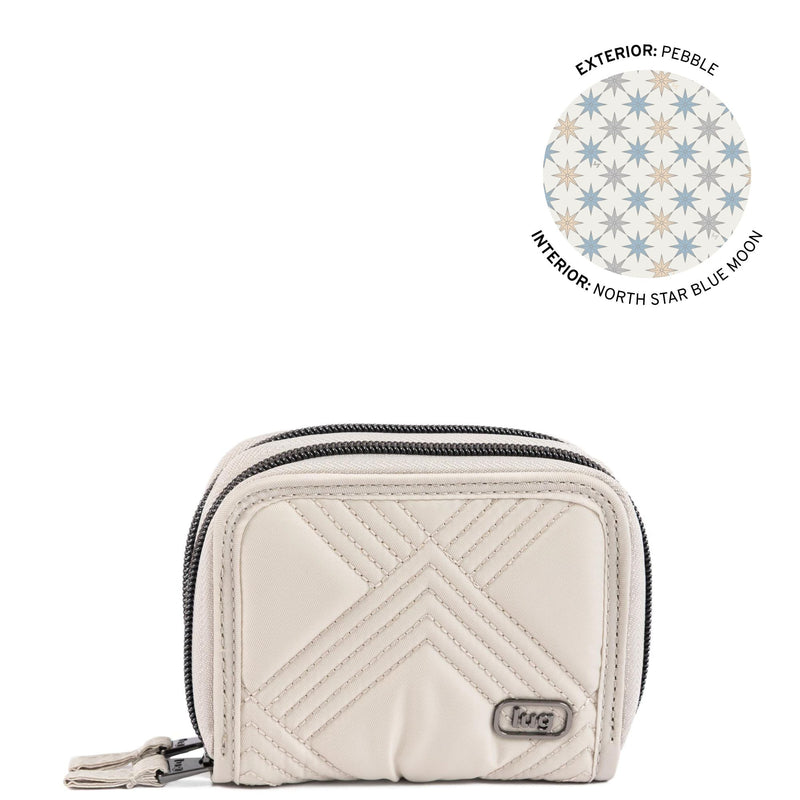 LUG - Splits 2 Compact RFID Wallet - PEBBLE