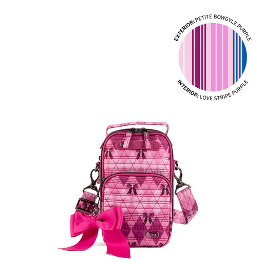 LUG - Skeeter Mini Bridge Love Convertible Crossbody with Bow - PETITE BOWGYLE PURPLE
