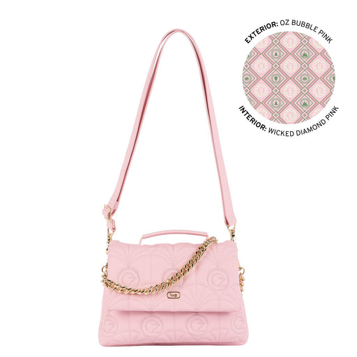 LUG - Wicked x Lug PliÃ© Satin Luxe VL Crossbody Bag - OZ BUBBLE PINK