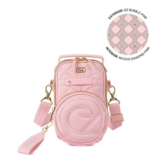 LUG - Wicked x Lug Skeeter Mini Bridge SE Satin Luxe VL Convertible Crossbody Bag - OZ BUBBLE PINK