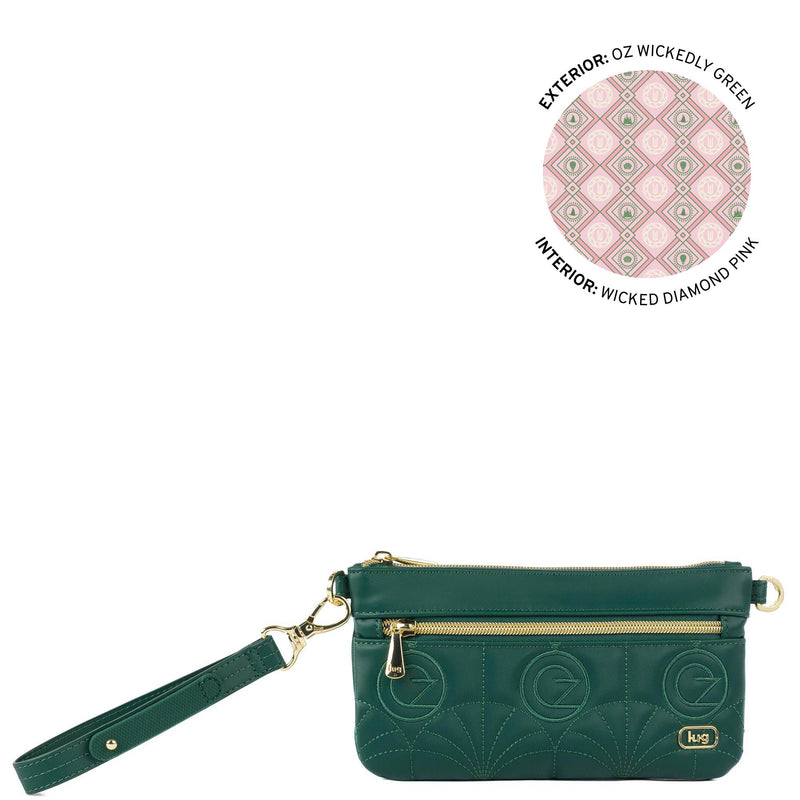 LUG - Wicked x Lug  Super Metro XL Satin Luxe VL Pouch - OZ WICKEDLY GREEN