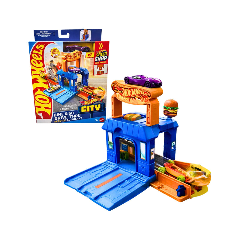 Hot Wheels - CITY PLAY & GO - PLAYSET (Single Random Pick)