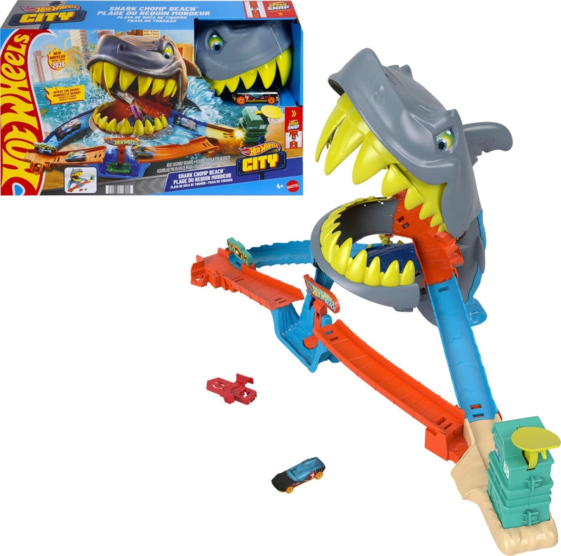 Hot Wheels - CITY SHARK BEACH BATTLE PLAYSET