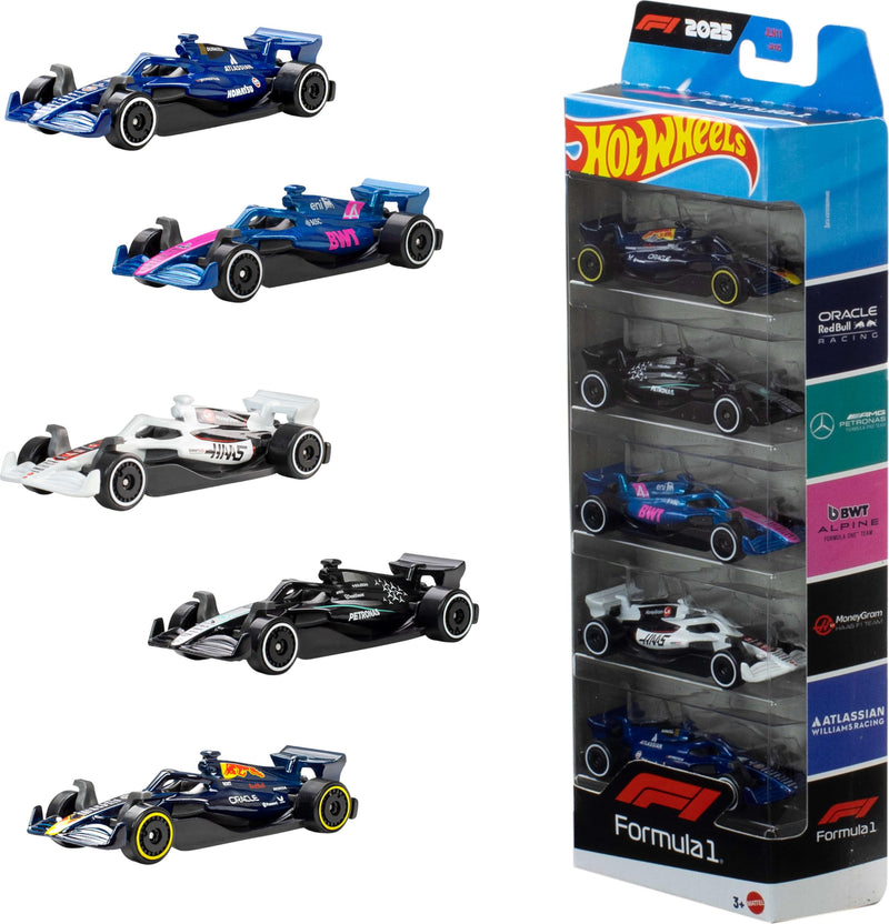Hot Wheels - FORMULA 1 - 5pk (Single Random Pick)