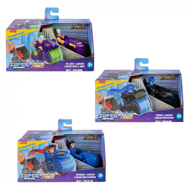 Fisher-Price - IMAGINEXT - DC COMICS - LAUNCHER (Single Random Pick)