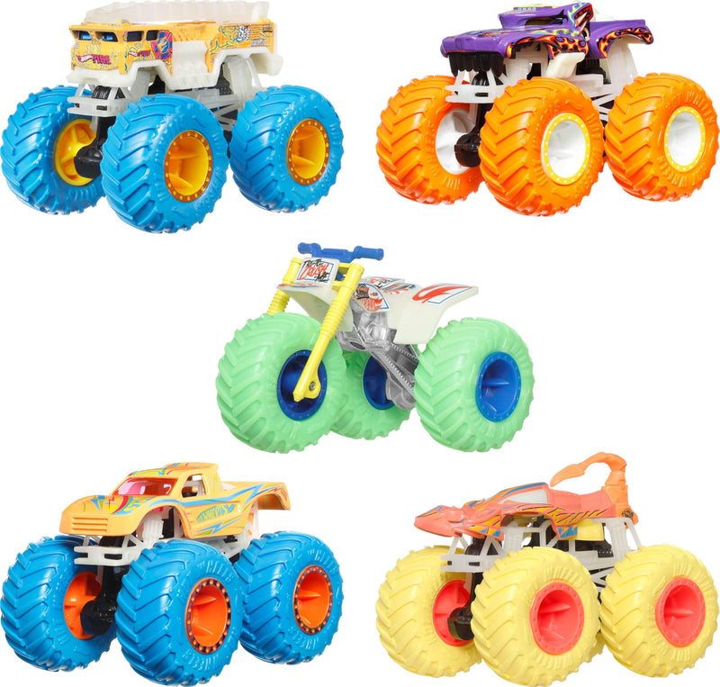 Hot Wheels - MONSTER TRUCKS - GLOW in the DARK (Single Random Pick)