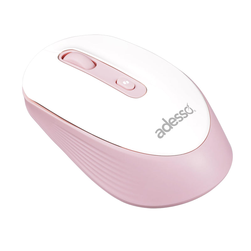 Adesso - Adesso Mouse Wireless A30B 4 Buttons up to 1200dpi with AI CoPilot Shortcut Button PC/Mac - Pink