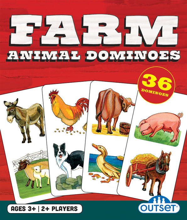 Outset Media - Dominos d'animaux de la ferme