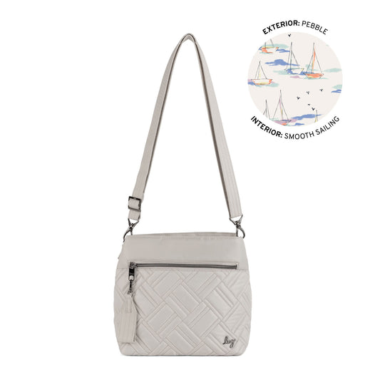 X-LUG - Double Dip Crossbody Bag - PEBBLE