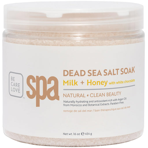 BCL Spa - Dead Sea Salt Soak Milk Honey + White Choco | 16 oz