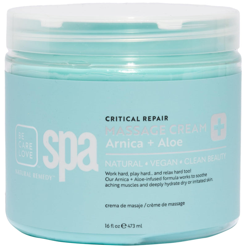 BCL Spa - Massage Cream Natural Remedy Arnica + Aloe | 16 oz