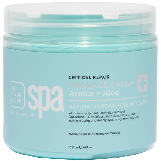 BCL Spa - Massage Cream Natural Remedy Arnica + Aloe | 16 oz