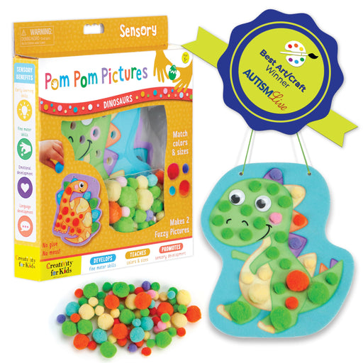 CREATIVITY FOR KIDS - Pom Pom Pictures: Dinosaurs