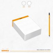 Lined Memopad N°13 stapled 240 sheets A6 (4.1 x 5.8 in)
