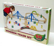 First Learning - Wooden Train Set 60-Piece