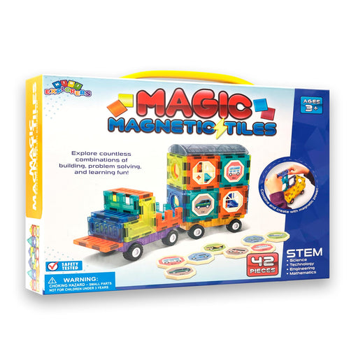 Lollipop - 42-Piece Magnetic Tiles