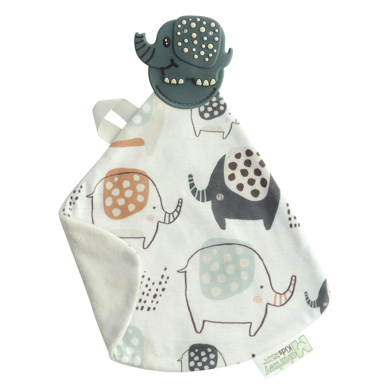 Malarkey Kids - Munchit Blanket Cozy Teether Earnest Elephant