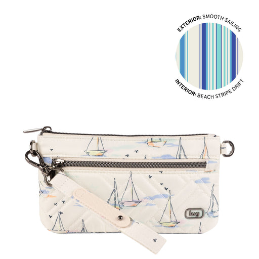 LUG - Super Metro XL Wristlet with Charm Bar - SMOOTH SAILING
