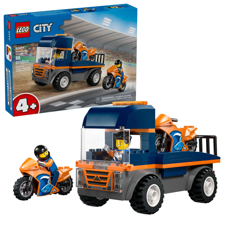LEGO - 60491 - CITY - Motorcycle Transporter - 88pcs - S26