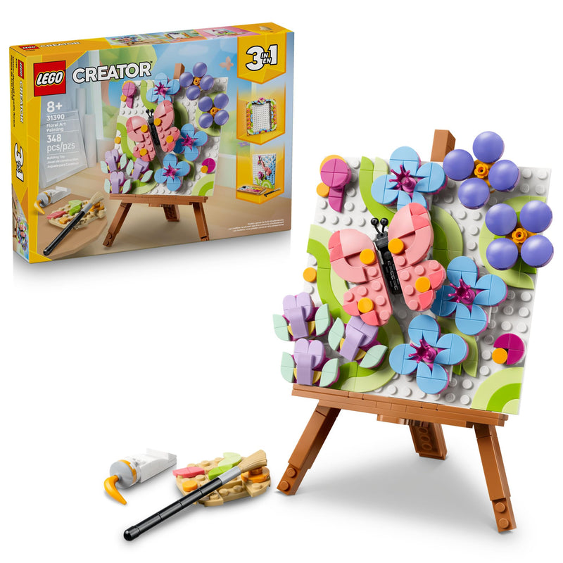LEGO - 31390 - CREATOR - Floral Art Decor Painting  - 348pcs - F26