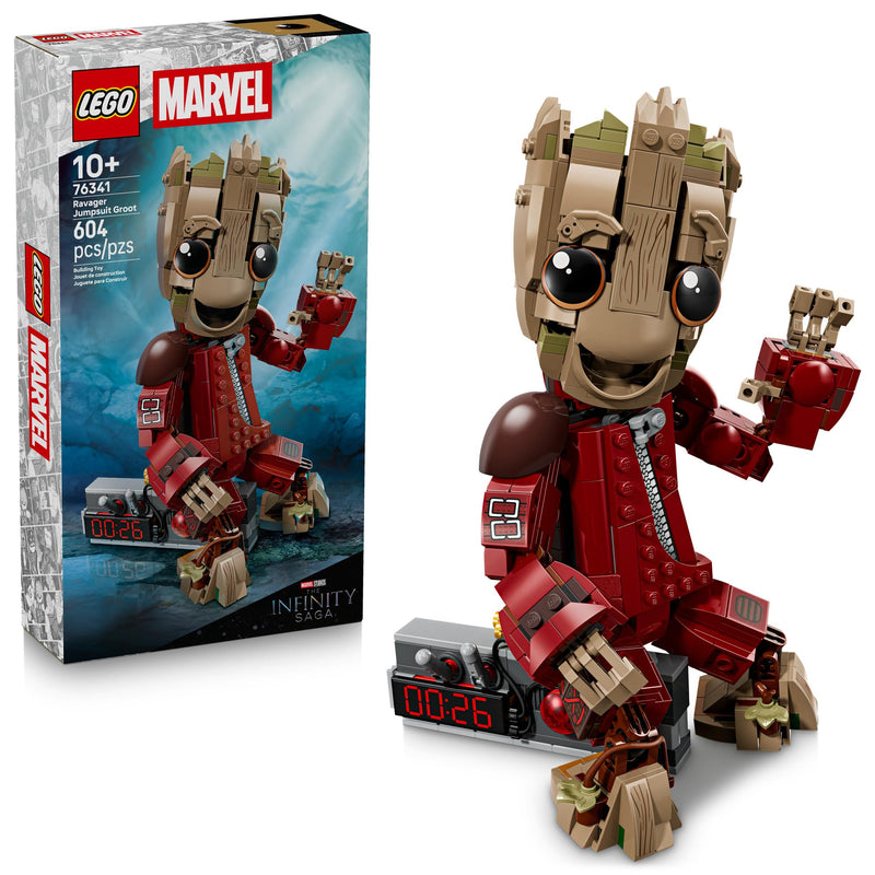 LEGO - 76341 - MARVEL - Groot Ravager Jumpsuit - 604pcs - S26
