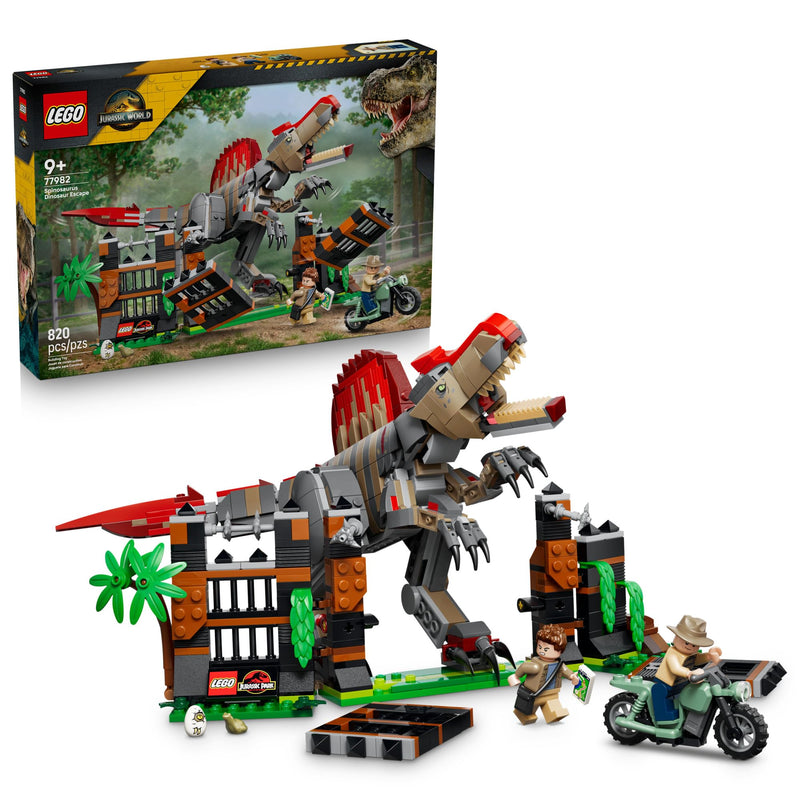 LEGO - 77982 - JURASSIC WORLD - Spinosaurus Dinosaur Escape  - 820pcs - F26