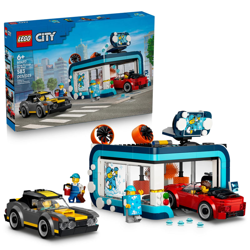 LEGO - 60497 - CITY - Drive-Through Car Wash  - 583pcs - F26