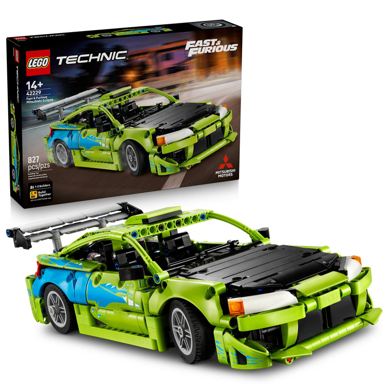 LEGO - 42229 - TECHNIC - Fast and Furious Mitsubishi Eclipse Car  - 827pcs - F26