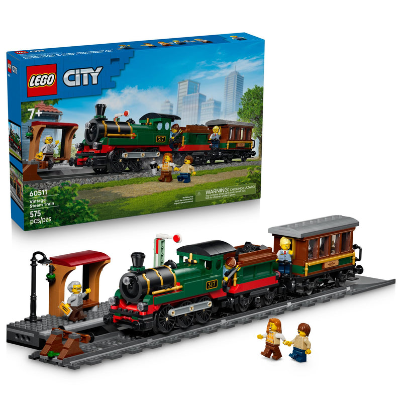 LEGO - 60511 - CITY - Vintage Steam Train  - 575pcs - F26