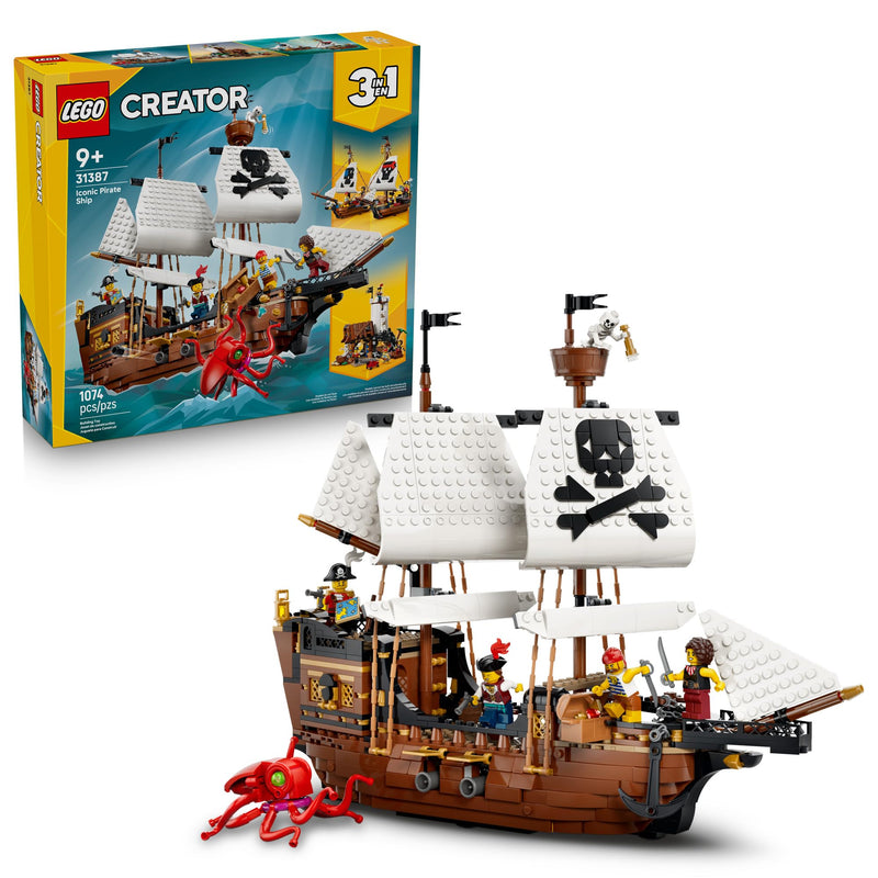 LEGO - 31387 - CREATOR - Iconic Pirate Ship  - 1074pcs - F26