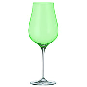 Crystalite Bohemia - Limosa Green Stemmed Wine Glass 500 ml, Set of 4