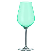 Crystalite Bohemia - Limosa Turquoise Stemmed Wine Glass 500 ml, Set of 4