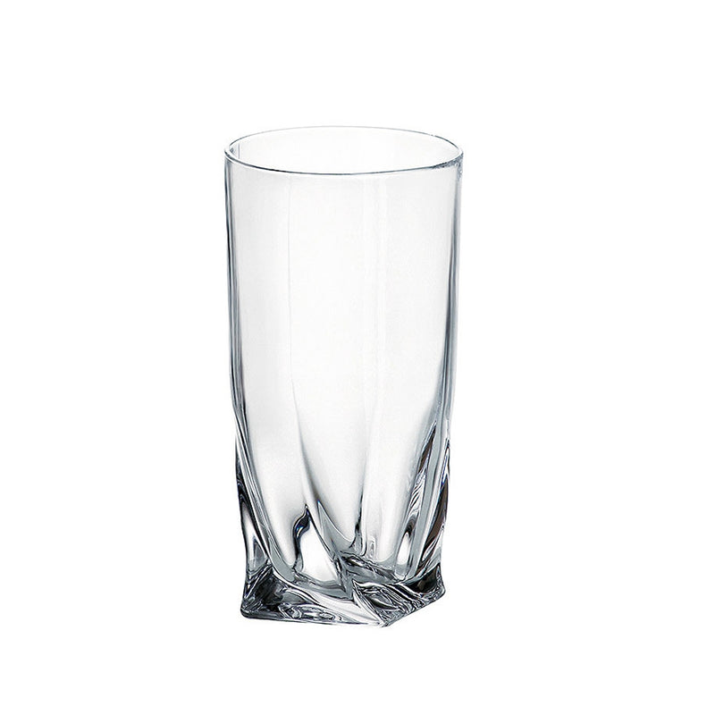 Crystalite Bohemia - Quadro Highball 350 ml set of 6