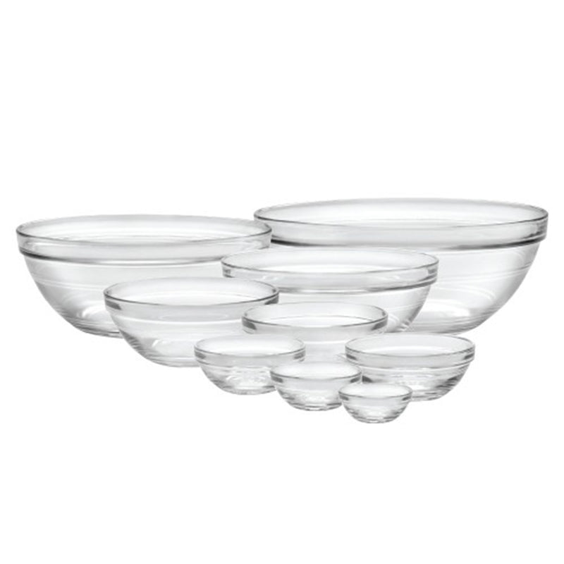 Duralex - Duralex Lys Stackable 9 Piece Assorted Bowl Set