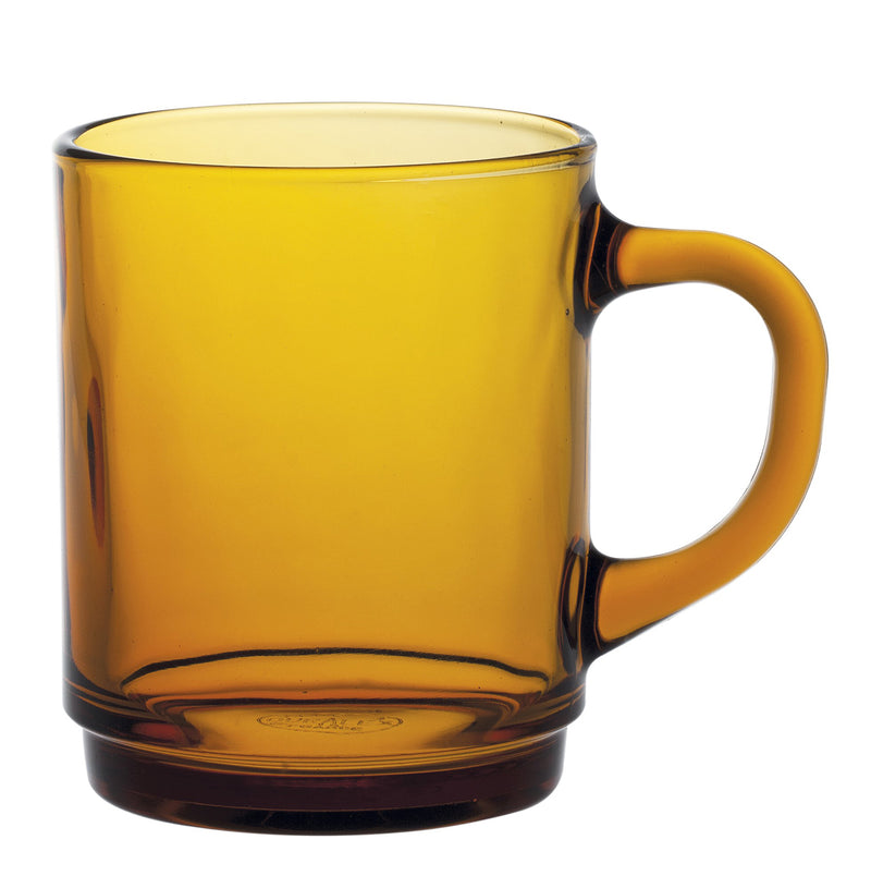 Duralex - Duralex Versailles Amber Mug 260 ml, Set of 6
