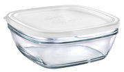 Duralex - Duralex Lys / Freshbox Square Stackable Bowl with White Lid 23 cm