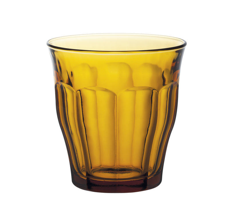 Duralex - Duralex Picardie Amber Glass Tumblers 250 ml, Set of 6