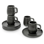 Mesa Ceramics - Mesa Ceramics Uno Granite Stoneware Espresso Cup and Saucer 75 ml