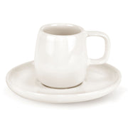 Mesa Ceramics - Mesa Ceramics Uno Bianco Stoneware Espresso Cup and Saucer 75ml