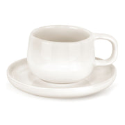 Mesa Ceramics - Mesa Ceramics Uno Bianco Stoneware Tea Cup and Saucer 225ml