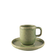 Mesa Ceramics - Mesa Ceramics Uno Speckle Green Stoneware Espresso Cup and Saucer 70ml